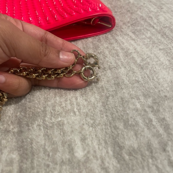 Christian Louboutin Loubiposh Studded Pink Clutch or Shoulder Bag - Picture 12 of 14